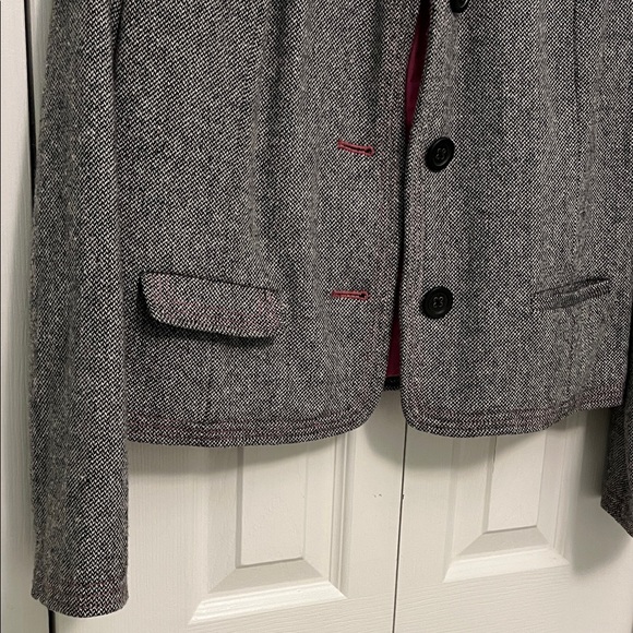 GAP Women's gray  Blazer with Pink Lining - Picture 4 of 8